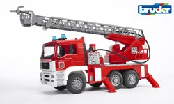 Bruder MAN camion de pompier jouet avec lance à eau fonctionnelle lumière et son
