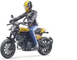 Bruder 63053 - Scrambler Ducati Full Throttle, Mottorrad und Fahrer