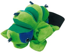 Beleduc marionnette main chenille peluche théâtre éducatif jouet