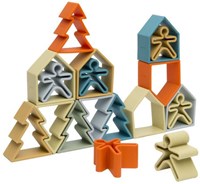 Dena ensemble de jouets silicone nature enfant maison arbre - jeu créatif-2