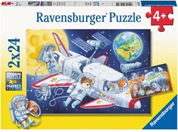 Ravensburger puzzle Voyage dans l'Espace - Enfants 2x24 pièces carton