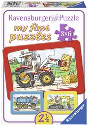 Mijn eerste puzzel Graafmach/Tract//Kiep 3x6 stukjes