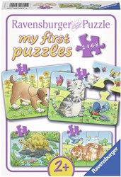 Ravensburger animaux mignons puzzle enfant - puzzle animaux 4en1 carton