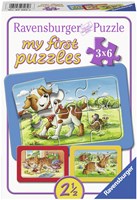 Ravensburger puzzle animaux amis 3x6 pièces puzzle enfant carton