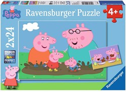 Legpuzzel Gelukkige Familie Peppa Pig, 2x24st.