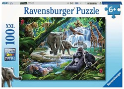 Ravensburger puzzle Animaux de la jungle - Puzzle XXL enfants 100 pièces animaux