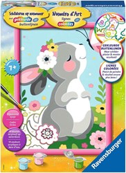 Ravensburger Malen nach Zahlen Classic Serie D Hase mit Schmetterling - Malset