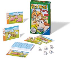 Ravensburger Animal Party - jeu de dés format poche pour enfants
