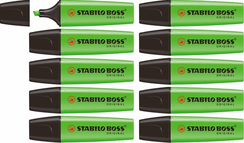 STABILO surligneur BOSS Original vert 10 pièces - marqueur