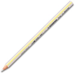 STABILO Trio Thick - dik driekantig kleurpotlood - met extra dikke kern 4,2 mm - wit