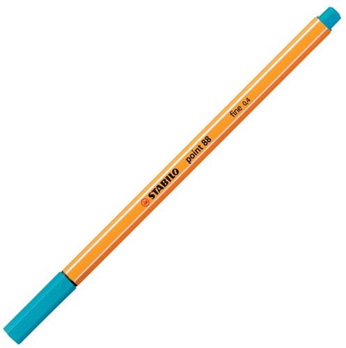 Stabilo feutre fin point 88 bleu clair 0,4 mm - écriture et dessin