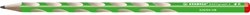 STABILO EASYgraph S - ergonomisch grafietpotlood - rechtshandig - groen gelakt - met dunne 2.2 mm kern