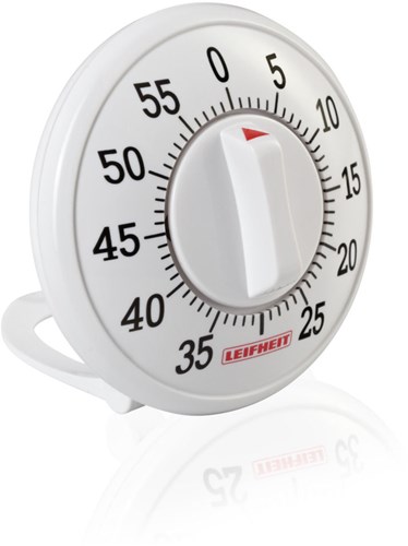 Leifheit Küchentimer - Comfortline analog weiß - Küchenuhr
