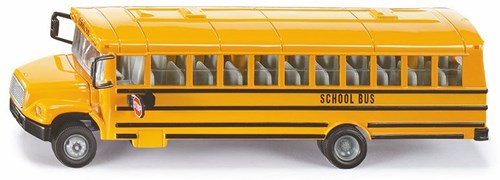 Siku Spielzeug Schulbus - US Modell - Metall - Gelb - Maßstab 1:55