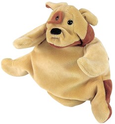 Beleduc marionnette chien peluche spectacle jeu de rôle