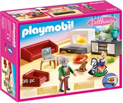 Playmobil Dollhouse Spielzeug Wohnzimmer mit Kamin - 70207