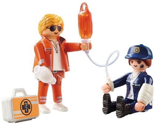 Playmobil Spielfigur DuoPack Notärztin und Polizistin 70823-2