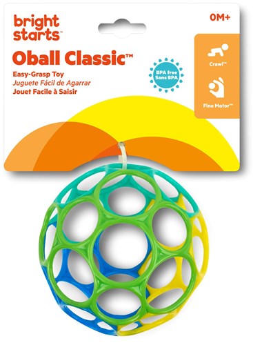 Oball Klassisch Blau/Grün/Gelb - 10 cm
