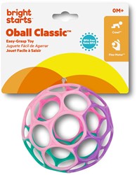 Bright Starts, Oball Classic, Flexibles und leicht Greifbares Design für Kinder jeden Alters, Pink/Lila