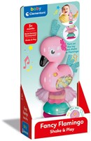 Clementoni Baby hochet flamant rose avec ventouse - jouet dès 3 mois