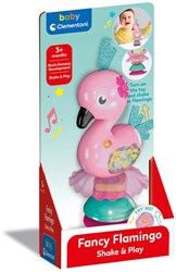 Clementoni Baby Rassel Flamingo mit Saugnapf - Spielzeug ab 3 Monaten