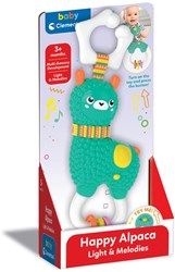 Clementoni Baby elektronische Alpaka-Rassel mit Licht und Sound - Babyspielzeug