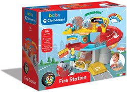 Clementoni Tumbling Cars Garage - Spielzeuggarage für Kinder - Bunte Rennbahn