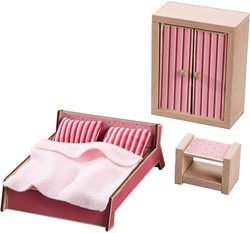 HABA Little Friends - Meubles pour maison de poupée Chambre d’adultes