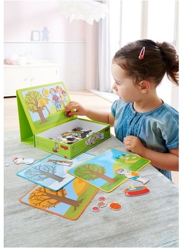 HABA Boîte de jeu magnétique Les 4 saisons-2