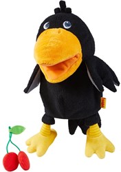 Haba marionnette à main Theo Corbeau peluche théâtre