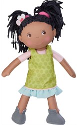 Haba Puppe Cari - weiche Stoffpuppe 30cm mit Kleidung und Haaren