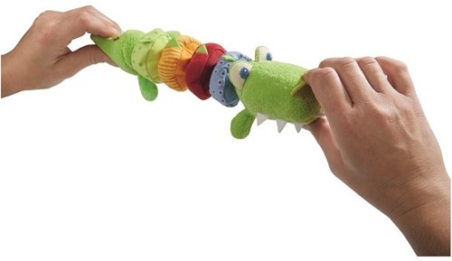 Haba Spielzeug Ratterfigur Krokodil - buntes vibrierendes Babyspielzeug-2