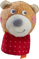 Haba Fingerpuppe Kuschelbär Ben - interaktives Puppenspielzeug für Kinder