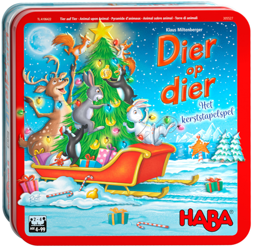 HABA Tier auf Tier - Weihnachts-Stapelspiel