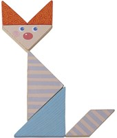 Haba puzzle Tangram coloré en bois 21 pièces pour enfants-3