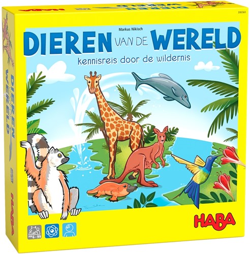 HABA-Brettspiel Tiere der Welt - Wissensreise durch die Wildnis