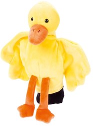 Beleduc marionnette canard - peluche douce pour théâtre de marionnettes