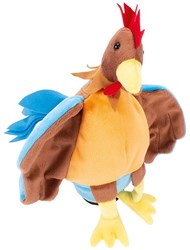Beleduc marionnette coq peluche jouet théâtre de marionnettes