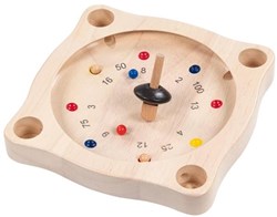Goki Holzroulette Spiel für Kinder und Erwachsene - Familienspiel