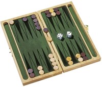 Goki Holz-Backgammon Spiel für Kinder und Erwachsene - FSC Holz