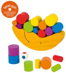 Goki Holz Balancierspiel Mond - Lernspiel Geschicklichkeit Holz