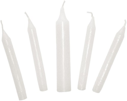 Goki bougies d'anniversaire blanches - set de 11 bougies pour train d'anniversaire-2