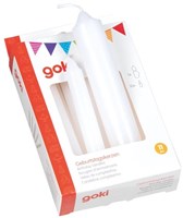 Goki bougies d'anniversaire blanches - set de 11 bougies pour train d'anniversaire