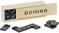 Goki Domino Spiel Holzbox 28 Steine klassisches Spielzeug