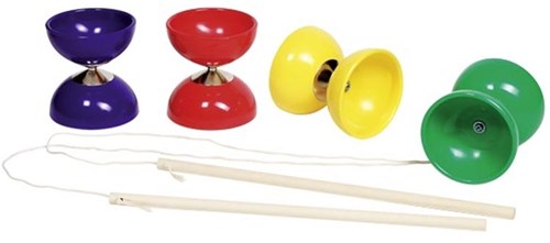 Goki diabolo jouet avec poignées en bois et corde - motricité
