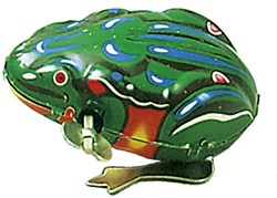 Goki Jouet en métal - Grenouille sauteuse - Jouet rétro classique