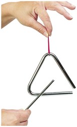 Goki Triangel Musikinstrument Metall Chrom Kinder Musikspielzeug