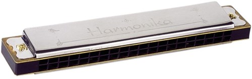 Goki harmonica instrument à vent 20 notes - métal - bleu