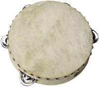 Goki Tamburin Musikinstrument mit 5 Schellen für Kinder