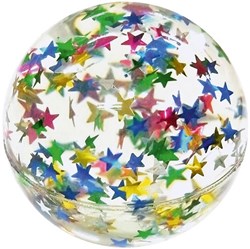 Goki Springball Glittersterne Ø4,3cm - Spielzeug Ball